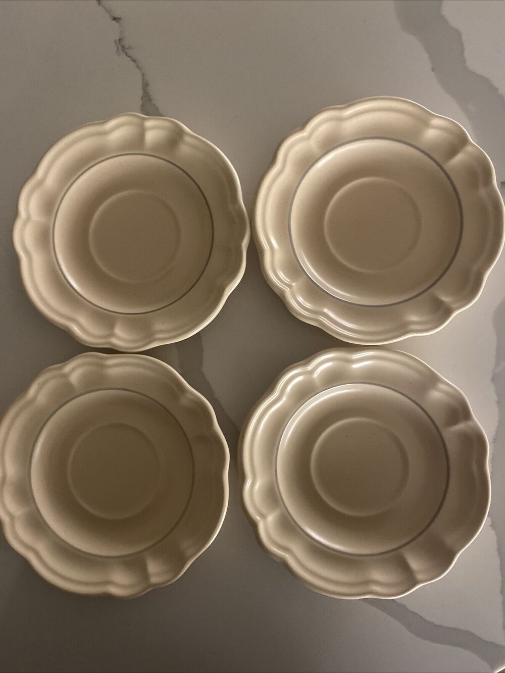 Pfaltzgraff Remembrance Collection Set Of 4 Vintage Saucers
